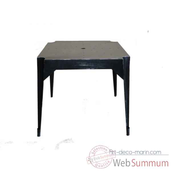 Table en fer \\\"multiple\\\'s\\\" noire hauteur 76 cms Antic Line -CD574
