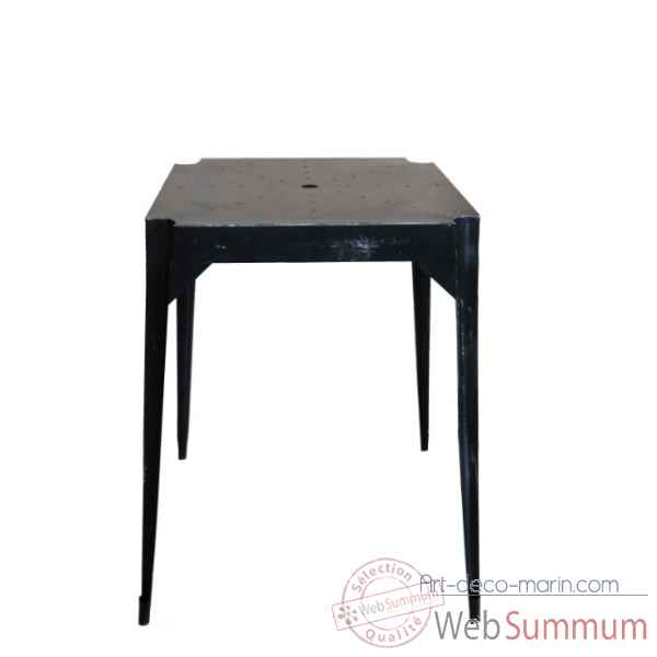 Table haute en fer \"multiple\'s\" noire hauteur 110 cms Antic Line -CD577
