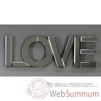 Inscription / miroir "love" Casablanca Design -87339