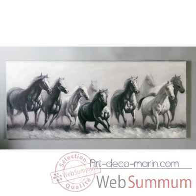 Peinture a l\'huile \"cheval\" Casablanca Design -31906