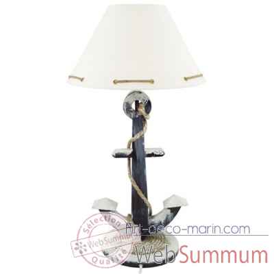 Lampe ancre avec cordage Produits marins Web Summum -web0640