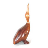 Lasterne-Miniature  poser-Le plican avalant - 21 cm - PE20R