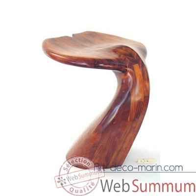 Tabouret de table - Queue de baleine en bois de Rauli - Hauteur 50 cm - LAST-MQU050-R