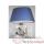 Petite Lampe Chaloupe Can 23 Bleu Abat-jour Ovale Bleu Foncé-85-1