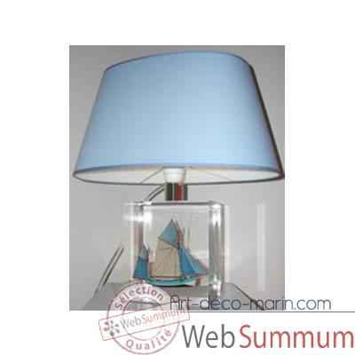 Petite Lampe Ovale Thonier Gx Bleu Abat-jour Ovale Bleu Clair-97