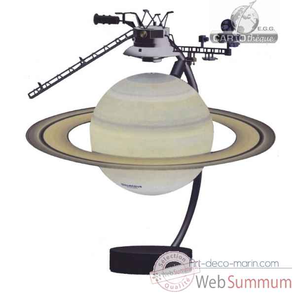 Globe 15 cm magnetique flottant saturne Cartotheque EGG -SLMF15SATU