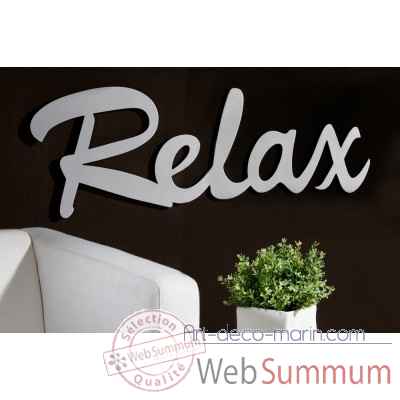 Mot ecrit "relax" Casablanca Design -51532
