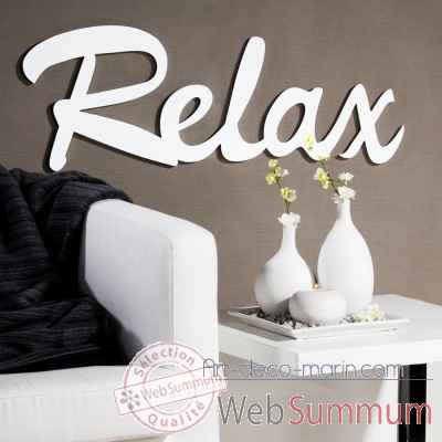 Mot ecrit "relax" Casablanca Design -51537