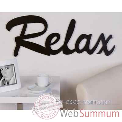 Mot ecrit "relax" Casablanca Design -51542