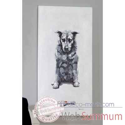 Peinture a l'huile "dog & bone" Casablanca Design -31883