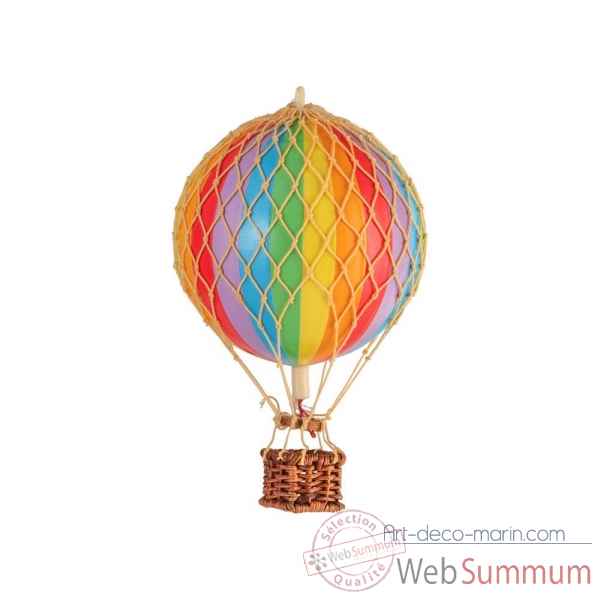 Ballon, mini montgolfiere Arc-en-Ciel 8cm -AP160E
