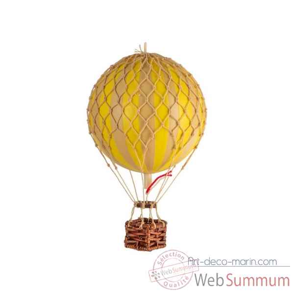Ballon, mini montgolfiere Jaune 8 cm -AP160Y