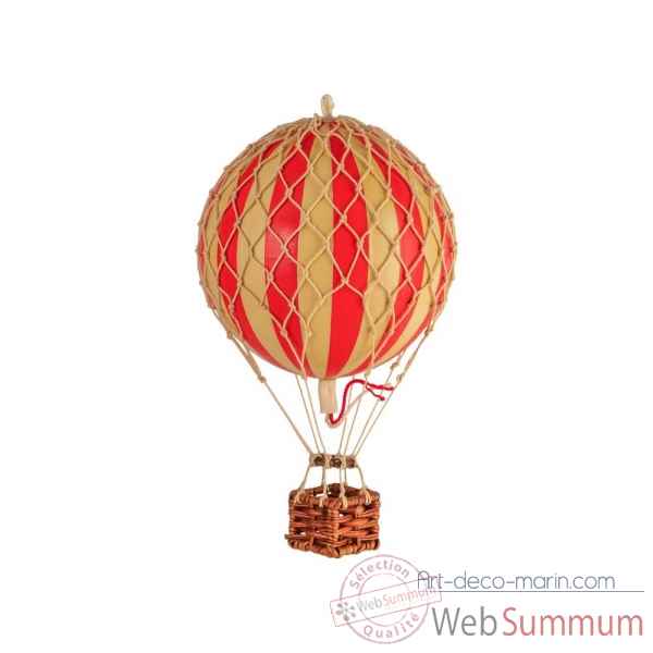Ballon, mini montgolfiere Rouge 8cm -AP160R