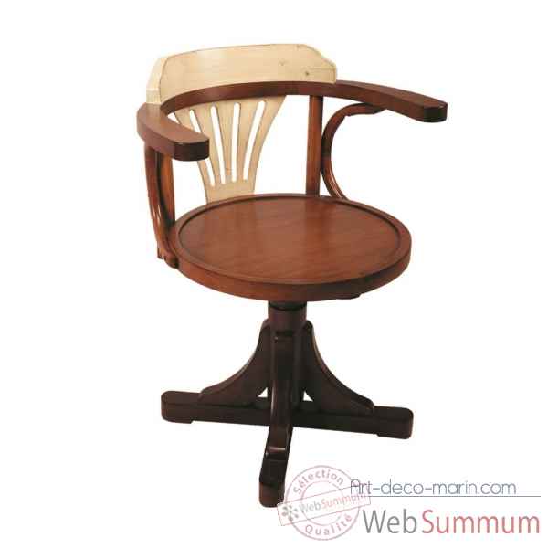 Chaise de bureau, ivoire decoration marine amf mf082