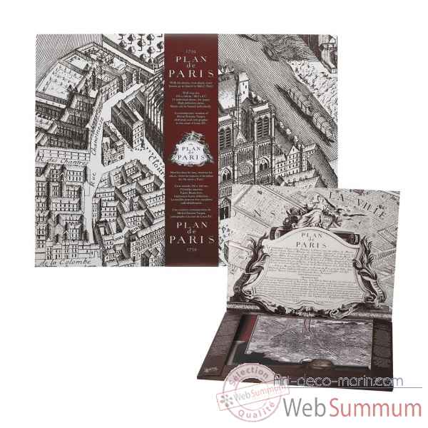 Plan de Paris 1739 Porte-folio -MC800