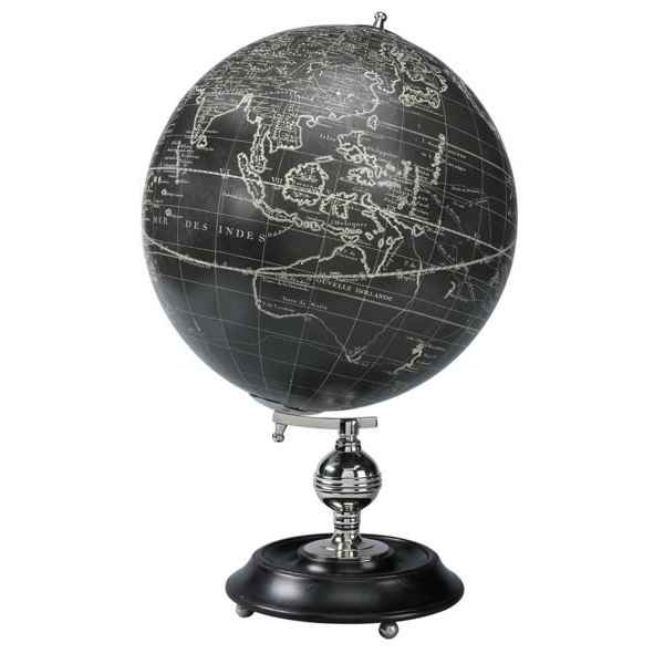 Globe Terrestre Vaugondy 32 cm Noir -amfgl041