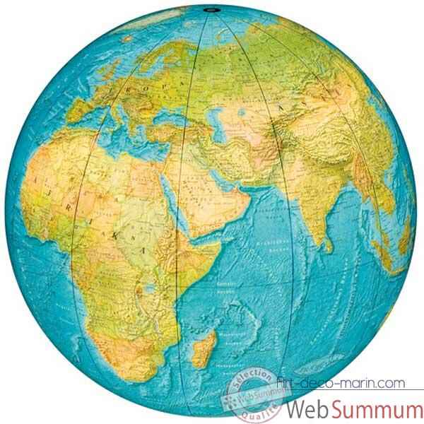 Globe géographique Colombus lumineux - modèle INDOOR - sphère 40 cm pour intérieur maison-COI204006