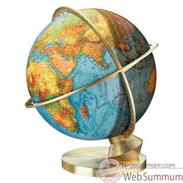 Globe géographique Colombus lumineux - modèle Planète Terre Panorama - sphère 34 cm-CO483472