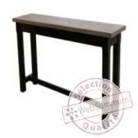 Console table mandalay black rustic oak 120x40xh.78 cm Kingsbridge -TA2003-97-12