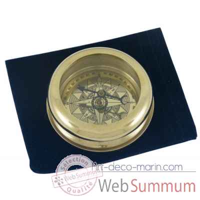 Boussole lb, o 6 cm, pochette velours Produits marins Web Summum -0281