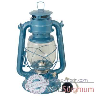 Lampe tempete bleue, h. 265 mm Produits marins Web Summum -0301