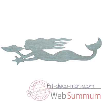 Sirene murale, l.72 x h.17 x l.1 cm - (u.v x 2) Produits marins Web Summum -0119