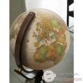 Video Globe Prestige Emily - modele Marco Polo - Globe geographique lumineux -  Cartographie de type antique,  reactualisee - diam 50 cm - hauteur 106 cm