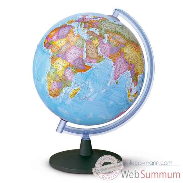 Globe Sirius 30 - Globe geographique non lumineux - Cartographie politique - diam 30 cm - hauteur 42 cm